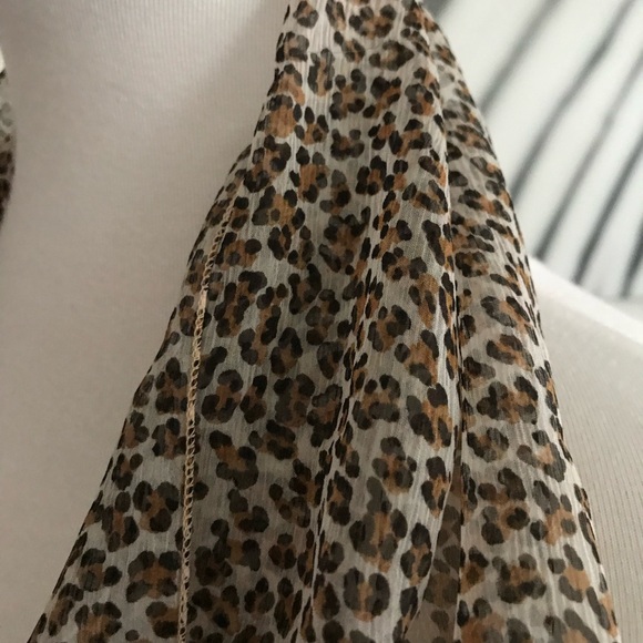 NWOT 100% Silk Made in France Animal Print Scarf - Picture 6 of 16